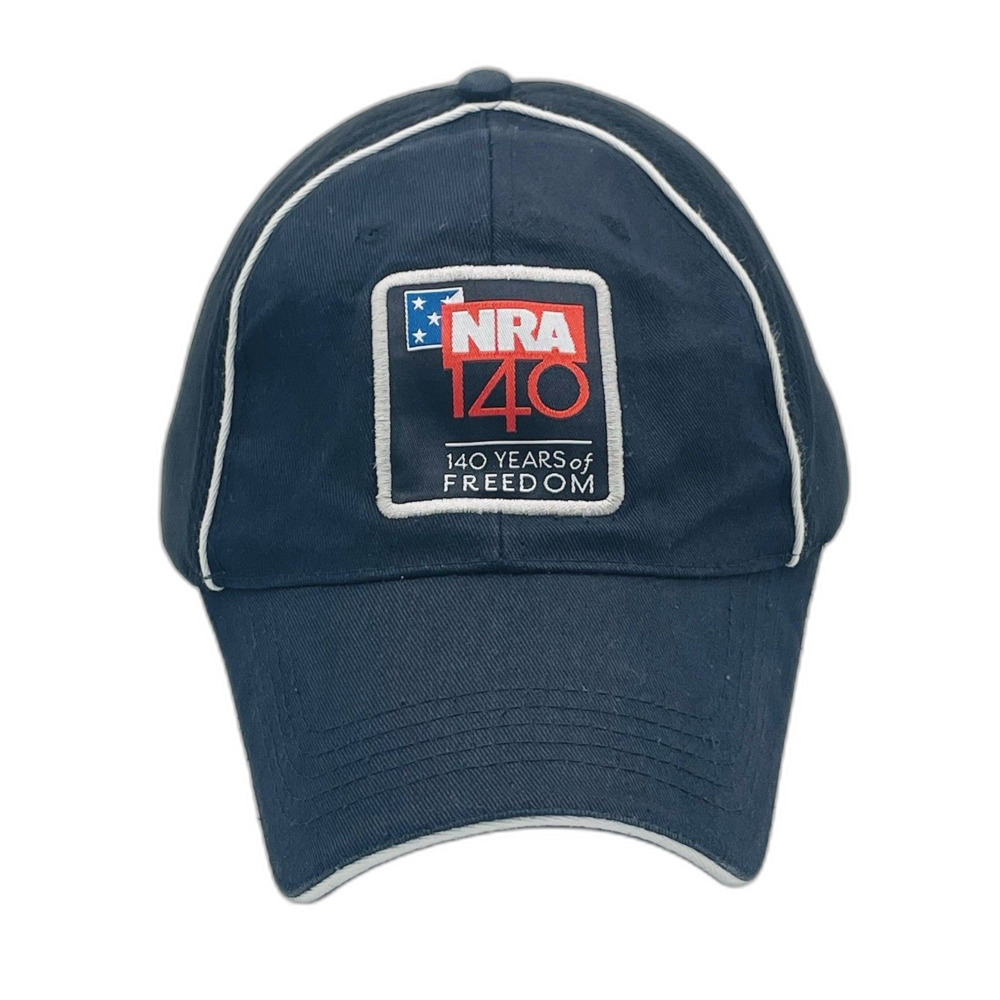 Collectible NRA Hat 140 Years Of Freedom Black Adjustable